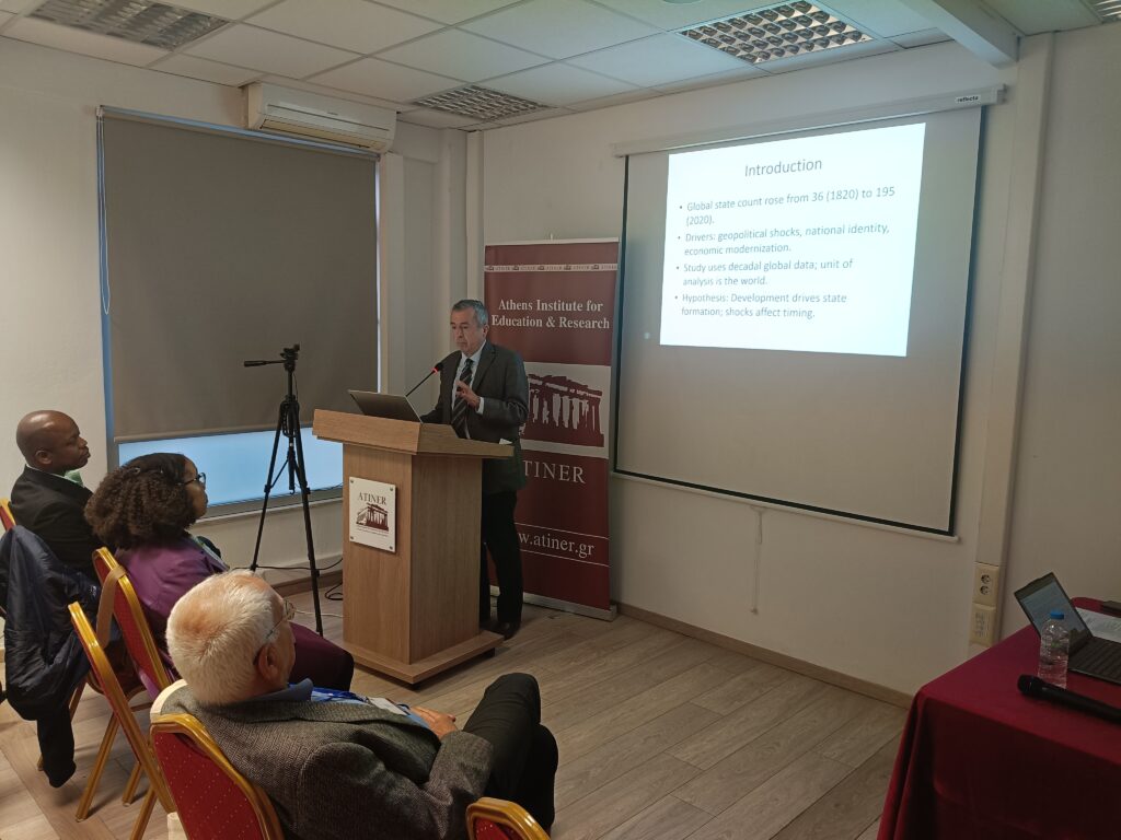 Gregory T. Papanikos President, Athens Institute & Professor (Adjunct), University of Tennessee, Knoxville, USA